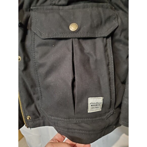 Eddie Bauer Workwear Coat - 3M Thinsulate - Black / XL - 0256 - Picture 5 of 16